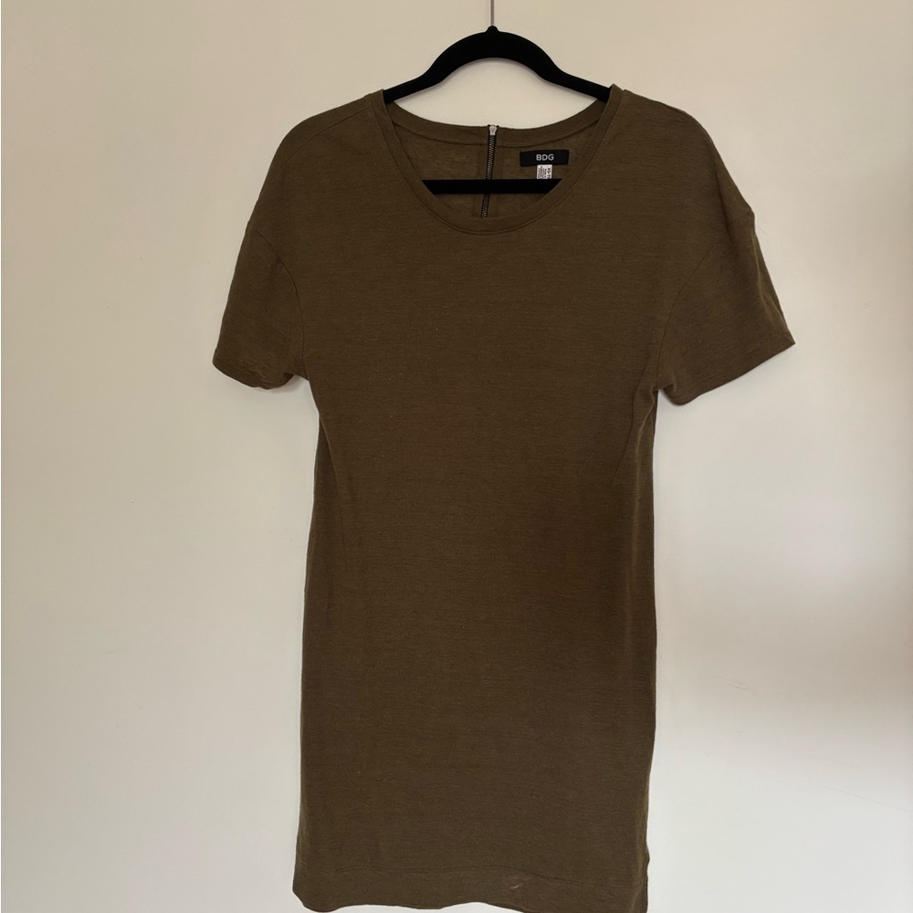 BDG Olive Green Short Sleeve Dress